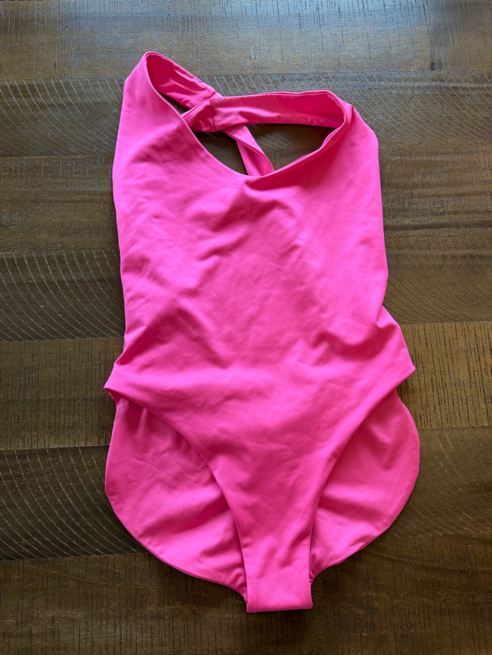 Londre Bodywear Crossback One Piece Swimsuit Neon Pink Size M